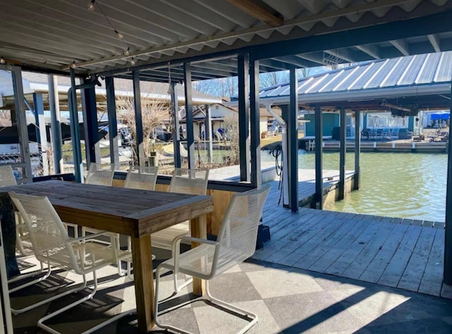11526 Horseshoe Channel Dr, Lakeview, OH 43331 - dock area featuring a water view and boat lift