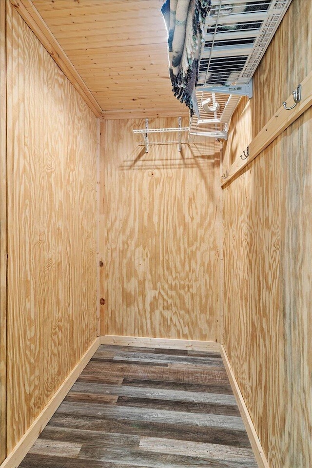 11526 Horseshoe Channel Dr, Lakeview, OH 43331 - walk in closet featuring dark wood-style flooring