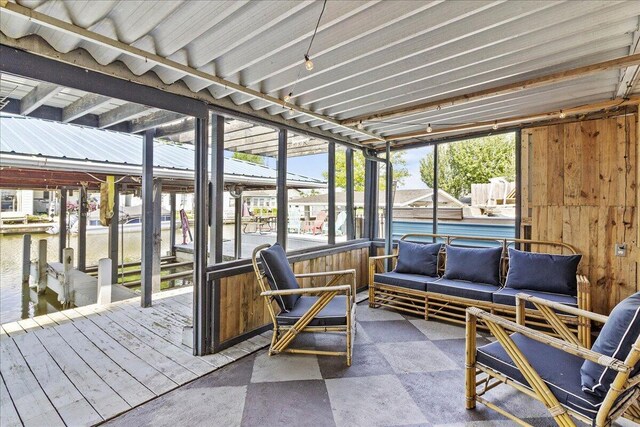 11526 Horseshoe Channel Dr, Lakeview, OH 43331 - sunroom featuring an outdoor living space