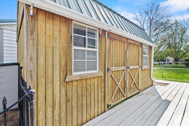 11526 Horseshoe Channel Dr, Lakeview, OH 43331 - view of outdoor structure with fence
