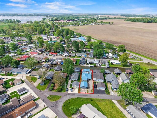 11526 Horseshoe Channel Dr, Lakeview, OH 43331 - aerial overview of property's location featuring nearby suburban area and a large body of water