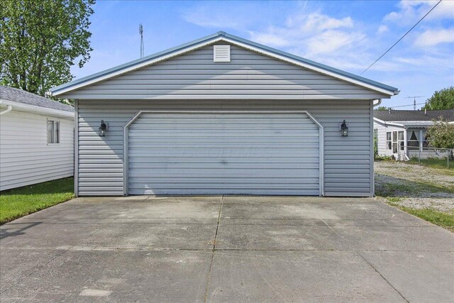 11526 Horseshoe Channel Dr, Lakeview, OH 43331 - view of detached garage