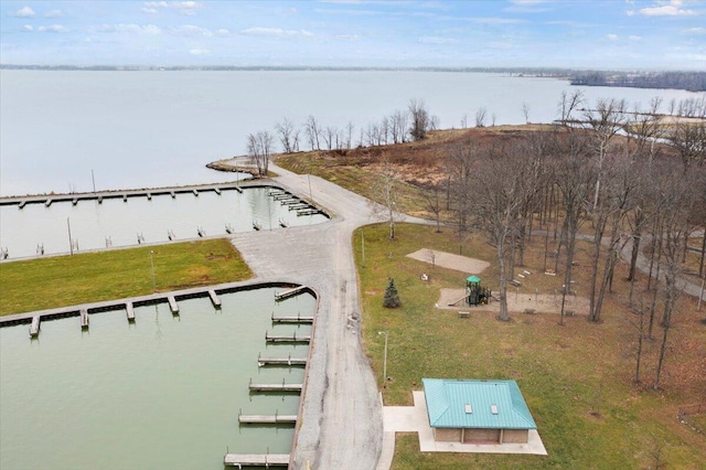 11526 Horseshoe Channel Dr, Lakeview, OH 43331 - bird's eye view of a large body of water
