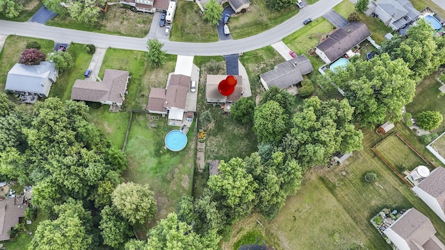 aerial overview of property's location featuring nearby suburban area