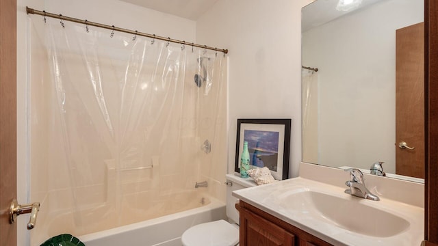 3890 Township Road 70 NW, Somerset, OH 43783 - bathroom featuring shower / bath combination with curtain, vanity, and toilet