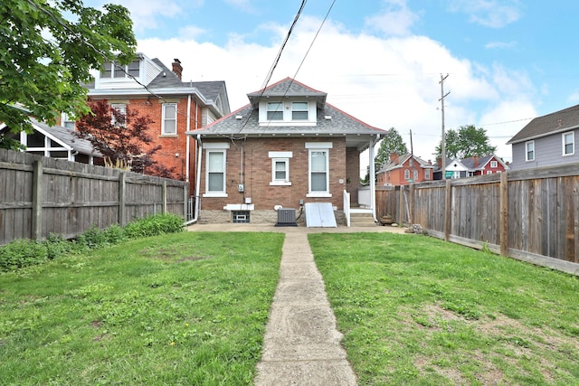 459 E Whittier St, Columbus, OH 43206 - back of house with brick siding and cooling unit