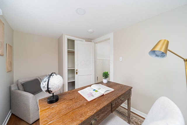 1272 Broadview Ave, Columbus, OH 43212 - office space with baseboards and wood finished floors
