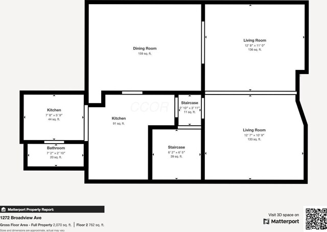 1272 Broadview Ave, Columbus, OH 43212 - room layout