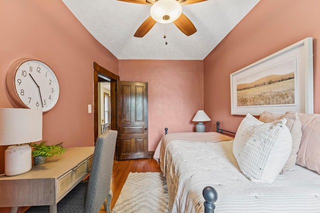 1057 Harrison Ave, Columbus, OH 43201 - bedroom with wood finished floors and a ceiling fan