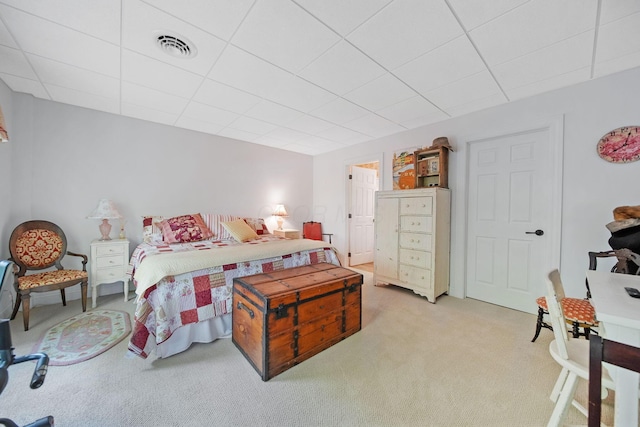 7326 State Route 19 Unit 3, Lots 1-2, Mount Gilead, OH 43338 - bedroom with light carpet and a drop ceiling