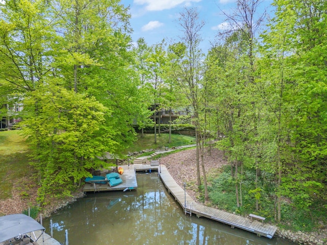 7326 State Route 19 Unit 3, Lots 1-2, Mount Gilead, OH 43338 - dock featuring a water view