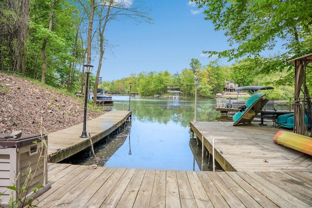 7326 State Route 19 Unit 3, Lots 1-2, Mount Gilead, OH 43338 - dock area featuring a water view