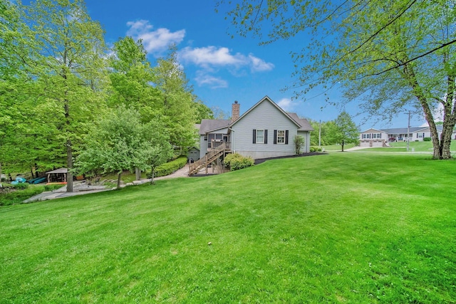 7326 State Route 19 Unit 3, Lots 1-2, Mount Gilead, OH 43338 - view of green lawn with stairway