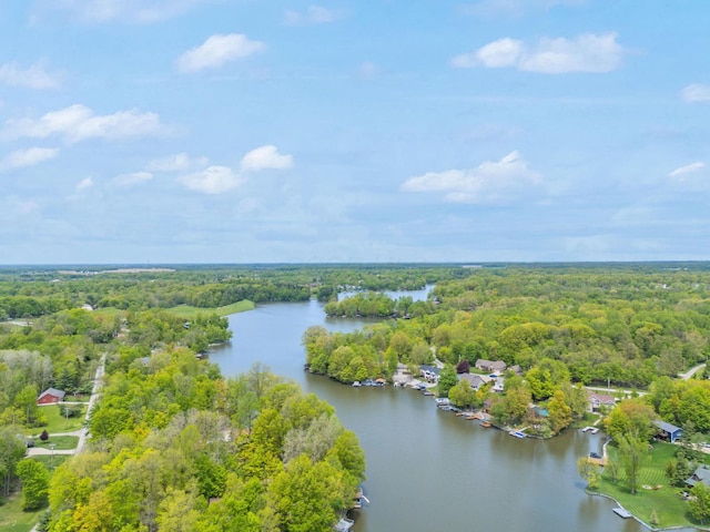 7326 State Route 19 Unit 3, Lots 1-2, Mount Gilead, OH 43338 - bird's eye view of a heavily wooded area and a nearby body of water