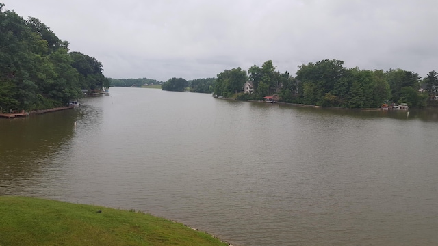 7326 State Route 19 Unit 3, Lots 1-2, Mount Gilead, OH 43338 - water view with a heavily wooded area