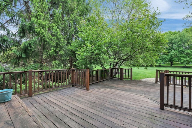 7832 Windsor Ave NW, Canal Winchester, OH 43110 - wooden deck featuring a yard