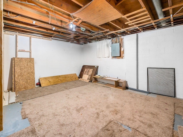 5030 Holbrook Dr, Columbus, OH 43232 - unfinished basement featuring electric panel