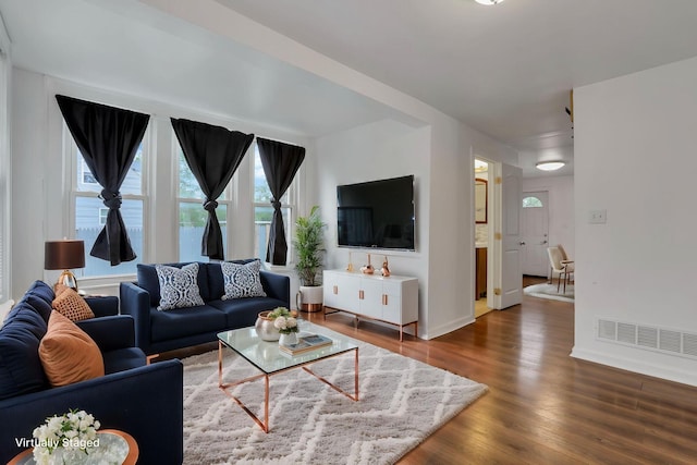 155 N Harris Ave, Columbus, OH 43204 - living area featuring wood finished floors and baseboards