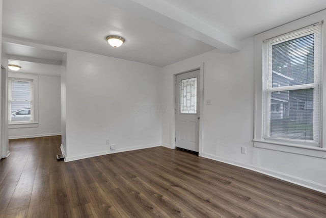 155 N Harris Ave, Columbus, OH 43204 - foyer with healthy amount of natural light, dark wood-style flooring, and baseboards