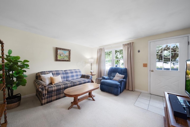 6082 Bolamo Ct, Westerville, OH 43081 - living area with light carpet and baseboards