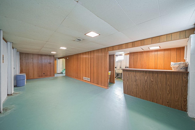 6241 Faircrest Rd, Columbus, OH 43229 - finished below grade area with bar and wooden walls