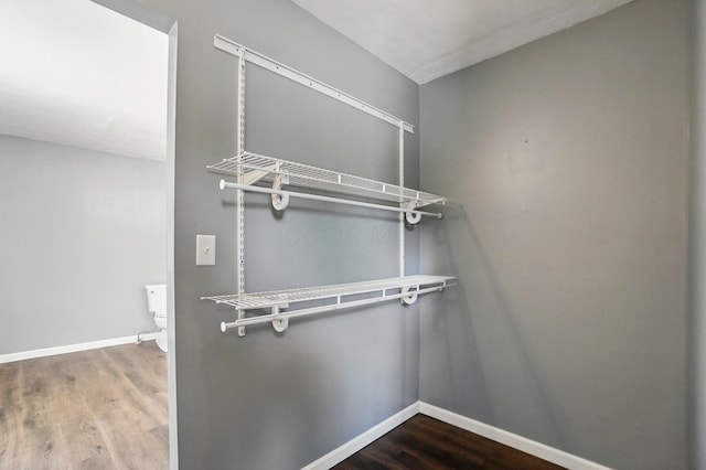 820 N Walnut St, Baltimore, OH 43105 - spacious closet featuring wood finished floors