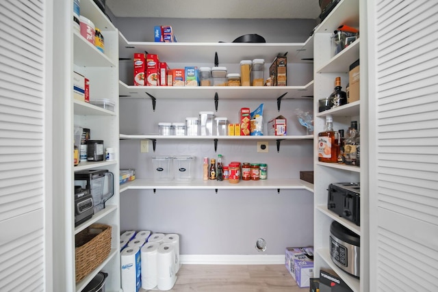 view of storage area
