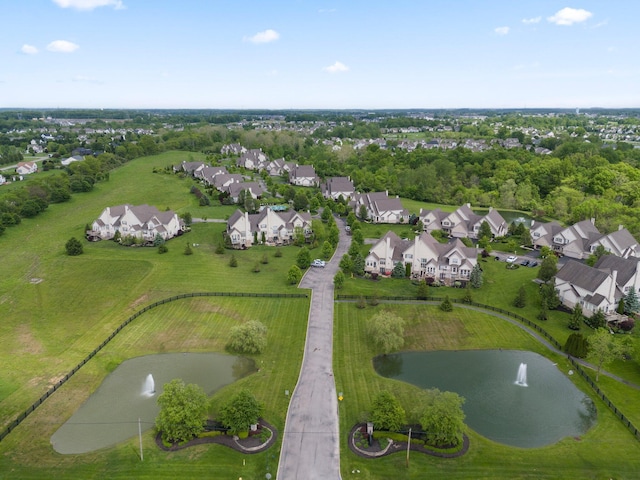 6755 Arbor View Ct, Powell, OH 43065 - aerial overview of property's location featuring a nearby body of water and nearby suburban area
