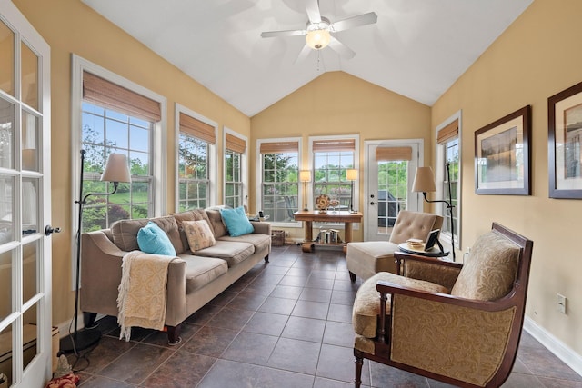 6755 Arbor View Ct, Powell, OH 43065 - sunroom / solarium with lofted ceiling and baseboards