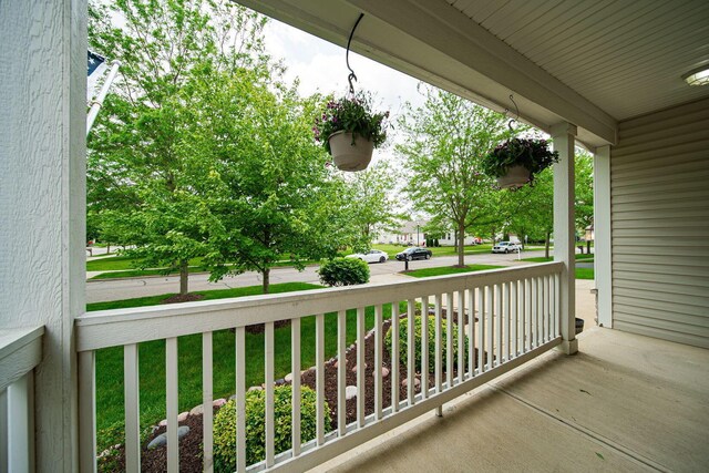 1019 Wallace Dr, Delaware, OH 43015 - balcony featuring a porch