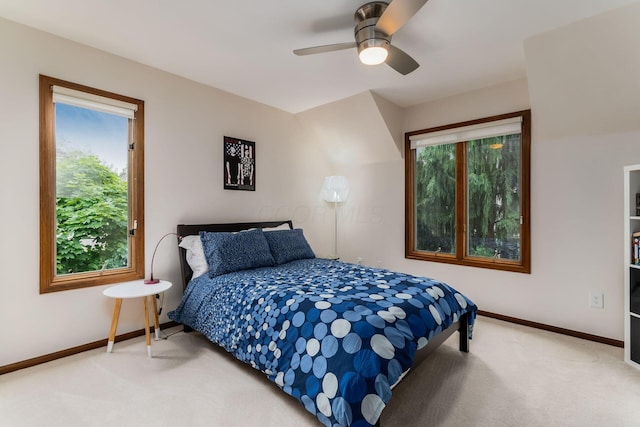 5754 N Loch Maree Ct N, Dublin, OH 43017 - carpeted bedroom featuring baseboards and ceiling fan