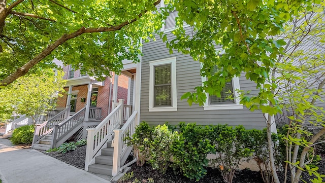 163 E 3rd Ave, Columbus, OH 43201 - view of home's exterior featuring stairway