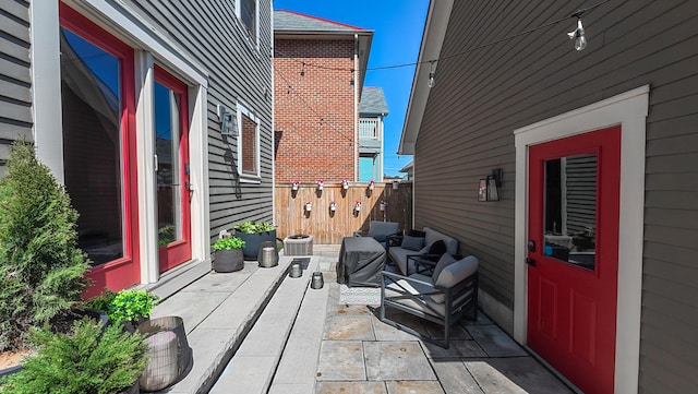 163 E 3rd Ave, Columbus, OH 43201 - view of patio with fence and cooling unit