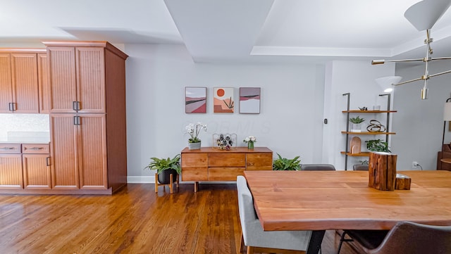 163 E 3rd Ave, Columbus, OH 43201 - dining area featuring wood finished floors and baseboards