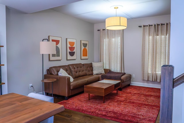163 E 3rd Ave, Columbus, OH 43201 - living room featuring wood finished floors and baseboards