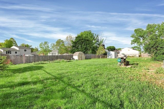 5756 Saffron Ave, Galloway, OH 43119 - view of yard with a storage unit and an outdoor structure