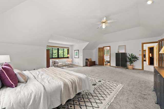 5657 Freeman Rd, Westerville, OH 43082 - carpeted bedroom featuring a tray ceiling, baseboards, a ceiling fan, and recessed lighting