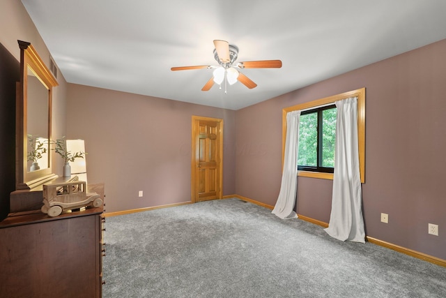 5657 Freeman Rd, Westerville, OH 43082 - unfurnished bedroom featuring baseboards, carpet, and ceiling fan