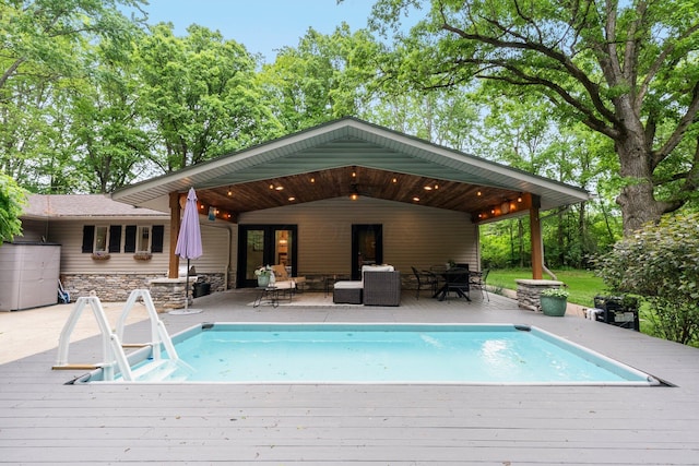 429 N Old State Rd, Delaware, OH 43015 - swimming pool with a deck and outdoor dining space