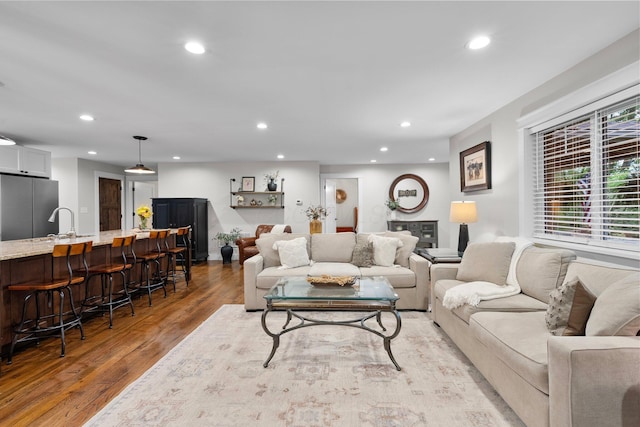 429 N Old State Rd, Delaware, OH 43015 - living area with recessed lighting and light wood-style floors