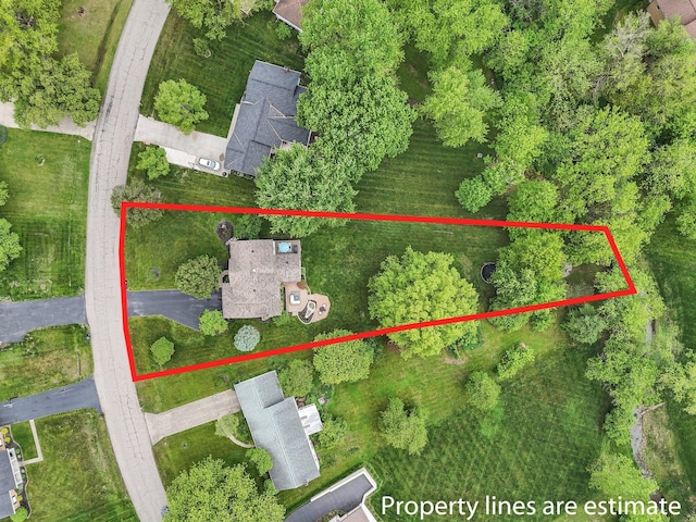 11600 Windridge Dr NW, Pickerington, OH 43147 - aerial overview of property's location with property parcel outlined
