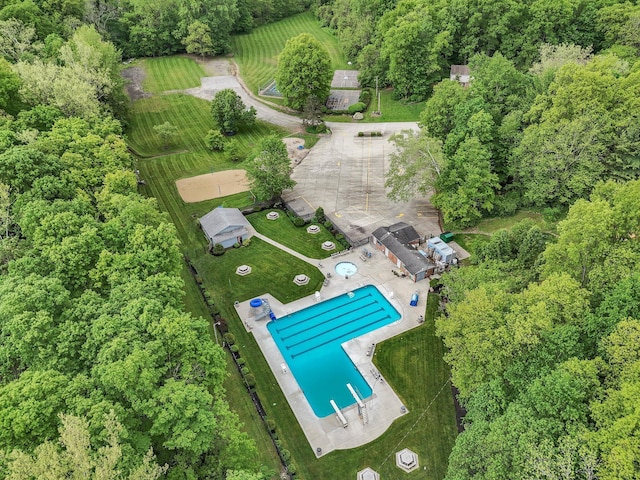 11600 Windridge Dr NW, Pickerington, OH 43147 - aerial view of property's location featuring a pool