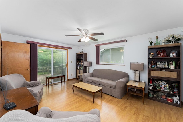 2747 Castlewood Rd, Columbus, OH 43209 - living area with ceiling fan and wood finished floors