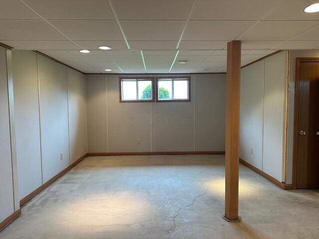 50 Stagecoach Rd, Chillicothe, OH 45601 - below grade area featuring a drop ceiling and recessed lighting