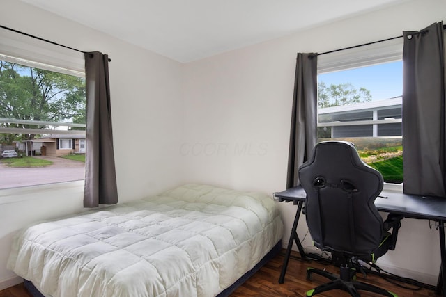 3233 Burdett Ct, Columbus, OH 43232 - bedroom featuring multiple windows and wood finished floors