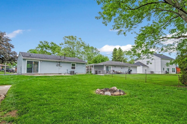 3233 Burdett Ct, Columbus, OH 43232 - rear view of house with central air condition unit