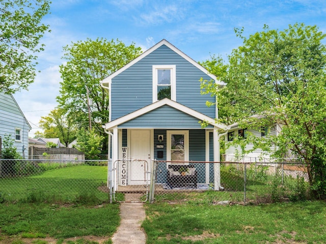 2767 Hiawatha St, Columbus, OH 43211 - traditional style home featuring covered porch and a gate