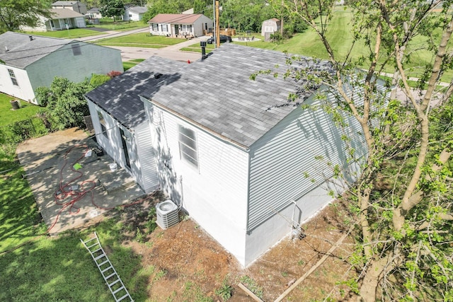 view from above of property