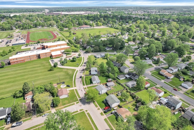 aerial view of property's location