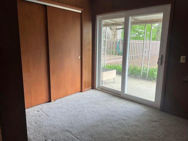 entryway with carpet